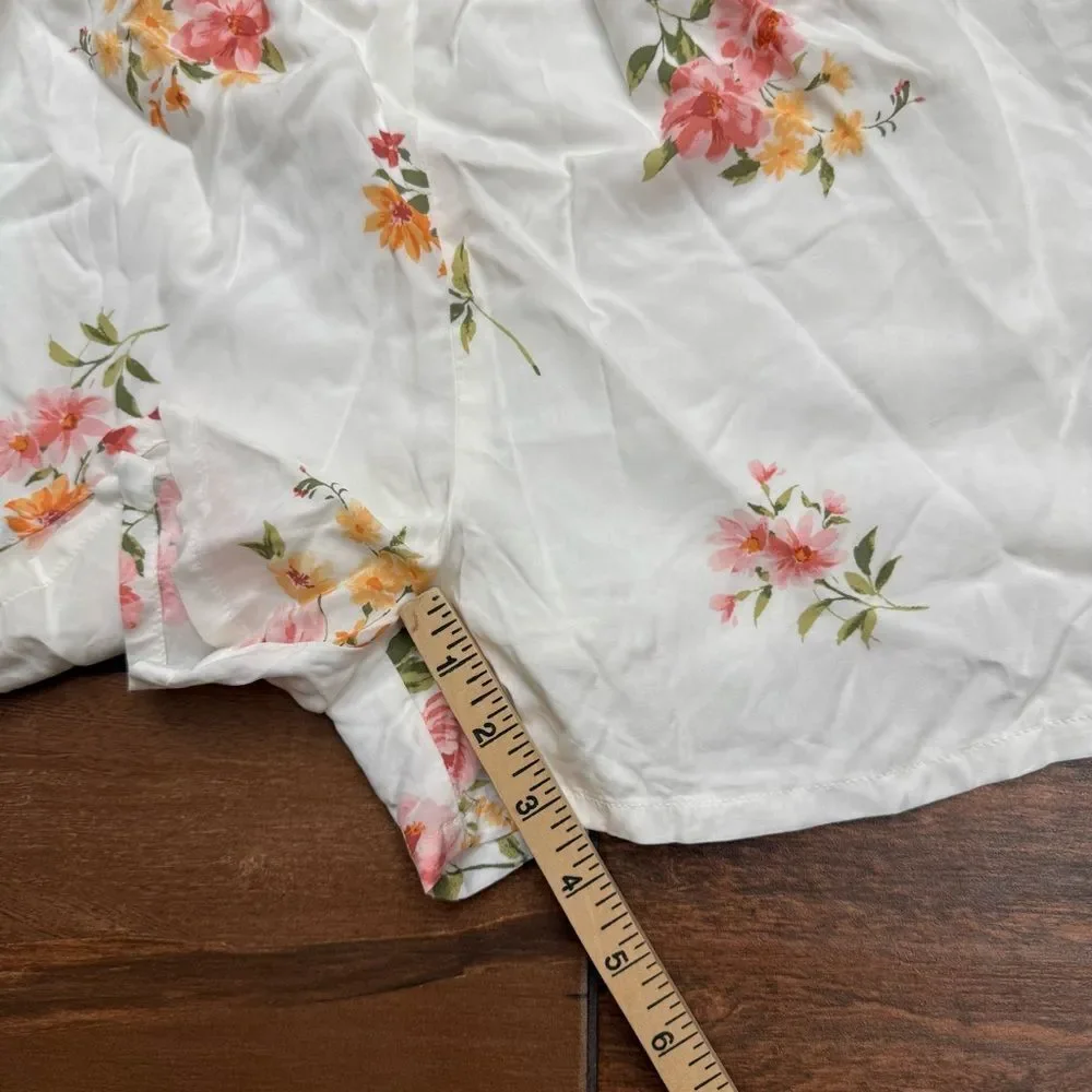 Old Navy Girls Romper Floral Square-Neck Flowy Elastic Back Sz XL 14/16 NWT